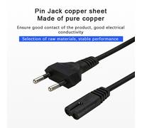 0.6m EU Extension Cord Power Cable 8 Euro Plug AC Cable For Monitor Power Sup·:J