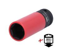 1/2 Zoll Alu-Felgen Kraft-Stecknuss robust lang 21mm Hänger KS TOOLS 515.1076-E