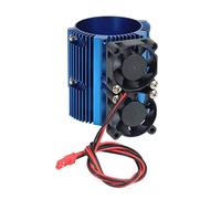 1/8 Doppel-Lüftermotor, Doppel-Kühler für E-REVO 41-43 mm Motor, 1/10 Motorkühlkörper, Auto-Ersatzteile, Zubehör, Autoteile-Kit