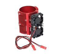 1/8 Doppel-Lüftermotor, Doppel-Kühler für E-REVO 41-43 mm Motor, 1/10 Motorkühlkörper, Auto-Ersatzteile, Zubehör, Autoteile-Kit