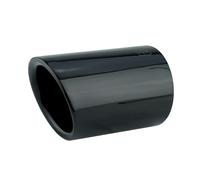 L&P A293 1 Auspuffblende Endrohrblende Schwarz Chrom Edelstahl poliert kompatibel mit A1 8X A3 8P 8V Golf 6 VI 7 VII Polo 6R Beetle Sportsvan Plug&Play Endrohrblenden Auspuff Blende 65mm Endrohre