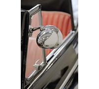 1x Außenspiegel 25 x 17 cm Edelstahl Spiegel Klemmspiegel universell passend für viele Fahrzeuge~