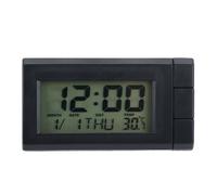 1 Auto LCD-Digitalanzeige Uhr Selbstklebende Auto Uhr Thermometer-Temperatur DE