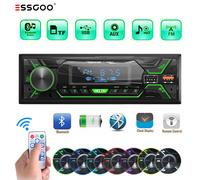 1 Din Autoradio Radio USB TF Bluetooth FM Aux-In Auto MP3-Player Fernbedienung