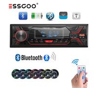 1 DIN MP3 Player Autoradio mit Bluetooth Freisprech 7 Farben USB SD AUX FM BT TF