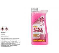 10 (10x1) Liter MANNOL Antifreeze AF12+ Kühlerfrostschutz Fertiggemisch rot (...