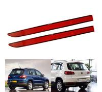 1 Paar Hinteren Heckstoßstange rot Reflektor für VW Tiguan 5N bj.09/2007-12/2015