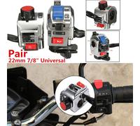 1 Pair Motorcycle 7/8" Handlebar Control Horn Turn Signal Light Switch For Honda