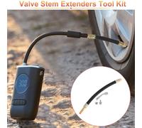 1 Satz 135 Grad Kupfer Reifenventilverlängerung mit flexiblem Kunststoff 210mm