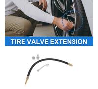 1 Satz 135 Grad Kupfer Reifenventilverlängerung mit flexiblem Kunststoff 350mm