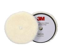 1 Stück - 3M Perfect-it Polierpad mit Polierfell für Exzenterpoliermaschine, medium, weiß, 150 mm, 34125 (Pack = 2 Stück)