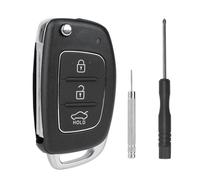 1 Stück Autoschlüssel Gehäuse für Hyundai i10 i20 i30 i40 ix20 ix35 Elantra Tucson Santa Fe, 3-Tasten Ersatz Schlüsselgehäuse für Klappschlüssel Funkschlüssel Messertyp Autoschlüssel