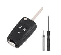 1 Stück Schlüsselgehäuse 3-Tasten für Opel/Vauxhall Adam Astra J Corsa E Zafira C Insignia Cascade Karl Mokka, Ersatz Autoschlüssel Gehäuse Pilot Schlüssel Klappschlüssel Funkschlüssel