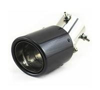 1 STÜCKE Universal Kohlefaser Glänzend Schwarz Auto Auspuffanlagen Rohr Endstück Düse Spitze Kann Einstellbare Locke Auspuffblenden(63-101mm)