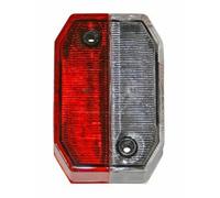 1 x Lichtscheibe Aspöck Flexipoint 1 rot/weiss - Ersatzglas neu - 18-8165-037 (8