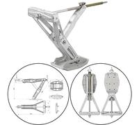 ProPlus 1 x Wohnwagen Stütze 1000Kg 605x280mm H470mm Kurbelstütze + Stützplatte Anhänger