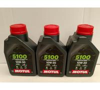 10,18€/l Motul 5100 4T SAE 10W-30 3 x 1 Liter teilsyn Motorradöl