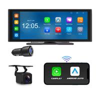 10.2" Touchscreen 4K KFZ Tragbares drahtlos Apple CarPlay Android Auto Autoradio