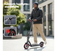 10,4Ah Leichter Elektroroller für Pendler Erwachsene Explosionsgeschützte Reifen Duales Bremssystem APP-Unterstützung E-Scooter 25km/h oder 30km/h Pneumatic Tire