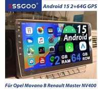 10" 64G Autoradio Für Renault Master 3 NV400 Carplay Android 15 GPS WIFI NAVI FM