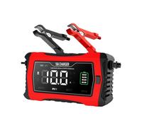 10 A Automatisches Laden für Lithium-LiFePO4-GEL-Blei-Säure-Batterien, 12 V, 24 V, Motorrad-Ladegerät, Autobatterie-Ladegerät (EU)