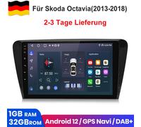 10" Für Skoda Octavia 2013-2018 Navigation Autoradio GPS Android 12 DAB+ CarPlay