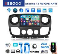 10" Autoradio Carplay GPS Navi Kamera Für Renault Master 3 Movano B Nissan NV400
