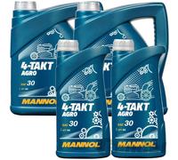 10 LITER MANNOL 4-TAKT AGRO RASENMÄHER TRAKTOR GENERATOR SAE 30 API SG