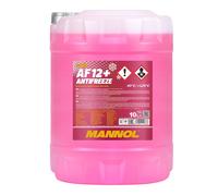 10 (1x10) Liter MANNOL Antifreeze AF12+ Kühlerfrostschutz Fertiggemisch rot (...