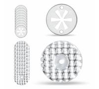 10 Sets Hitzeschutzblech Reparatursatz Auto Hitzeschutz Clips Hitzeblech Auspuff Befestigung mit Klemmscheiben Metall Klammern Reparatur Set kompatibel mit VW, kompatibel mit Audi, kompatibel mit Seat