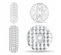 10 Sets Hitzeschutzblech Reparatursatz Auto Hitzeschutz Clips Hitzeblech Auspuff Befestigung mit Klemmscheiben Metall Klammern Reparatur Set kompatibel mit VW, kompatibel mit Audi, kompatibel mit Seat