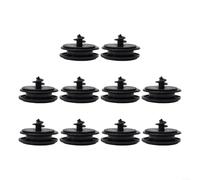 10 Sets Schwarz Auto Fußmatten Clips Teppich Halter Befestigung Für Doppelschicht PVC Zubehör Sicherer Halt Einfache Montage Für PKW LKW