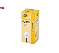 10 Stück HELLA Rückfahrleuchte Blinkleuchte Birne Glühlampe P21W BA15s