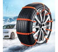10 Stück Reifen-Kabelbinder für Schnee, Auto, Winterreifen, Schnee, wiederverwendbar, rutschfest, für Limousine, SUV, LKW, Outdoor, Winter, 90 x 2 cm