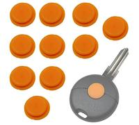 10 Stück Smart Gelb Gummitaste Autoschlüssel ForTwo 450 ForFour Auto Schlüssel 1 Taste Ersatz Neu