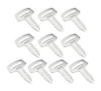 10 Stück Zündschlüssel Ersatz RC101-53630 Kompatibel mit Kubota Baggern Lader Thomas Kompaktlader Baumaschinen Schlüssel