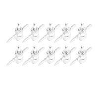 ˇ10 Stücke 4-Wege-Reifen Ventil Schlüssel Remover Kit Aluminium Legierung