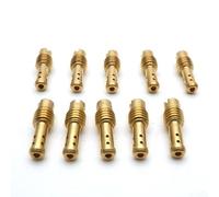 10-teiliges Jet-Kit mit 8 Entlüftungslöchern für Mikuni VM für TM für TMX Vergaser Größen 10-32,5 Metall-Kraftstoffgemisch-Schrauben für Motorrad-Motor-Tuning und Reparatur