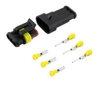 10 x KFZ Kabel Steckverbinder 3-polig / Schnellverbinder; IP67 wasserdicht; für Auto Motorrad Boot