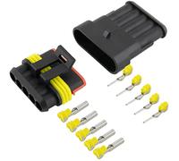 10 x KFZ Kabel Steckverbinder 5-polig/Schnellverbinder; IP67 wasserdicht; für Auto Motorrad Boot