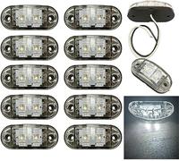10 x LED Begrenzungsleuchten 24volt Positionsleuchten Anhänger LKW PKW Wohnwagen Wohnmobil Weiß Gelb E4