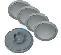 10 x Nabenkappen Nabendeckel Felgendeckel 147,0 - 58,5 mm - silber