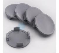 10 x Nabenkappen Nabendeckel Felgendeckel 57,5 - 52,5 mm - silber - NEU