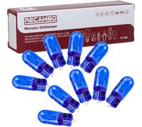 10 x T10 Lampe 12V blau 5 Watt Glühbirne Xenon weiß Standlicht Kennzeichen Licht