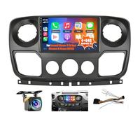 10 Zoll 4+64G Autoradio für Vauxhall Movano B Renault Master 3,Car Radio 2 DIN Avec Wireless Carplay Android Auto GPS Navi Bluetooth WLAN FM/RDS SWC Rückfahrkamera MIC Android 13
