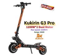 10 Zoll E-Scooter 2400VV Doppelmotoren Elektroroller 23.4AH 65km/h Vollständige