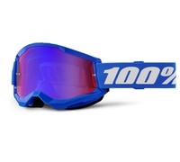 100% Maske Strata 2 - Spiegel Rot/Blau, CAT3 Blau, Einheitsgröße