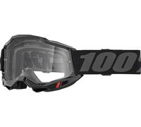 100% Motocross-Brille Accuri 2 – schwarz, klare Linse – Einheitsgröße