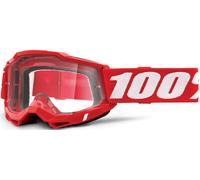 100% Accuri II OTG Motocross Brille, rot/weiß, Einheitsgröße