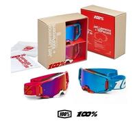 100% Armatic Jett Lawrence LE Motocross Brillenset Pink-Blau
